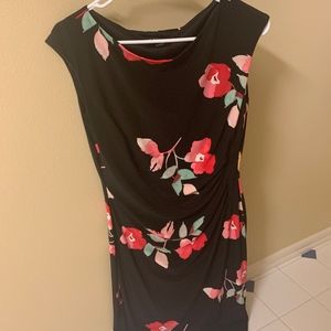 Black floral dress